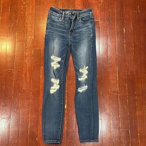 American Eagle Skinny Ripped Jeans